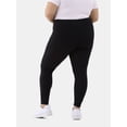 thumbnail image 6 of No Boundaries Faux Sueded Ankle Leggings, 27.5”Inseam, 1 or 2-Pack, Women's & Women's Plus Sizes XXS-4X, 6 of 9