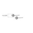 thumbnail image 5 of QQTDFG 925 Sterling Silver TINY Dandelion Ball CZ Stud Earrings A1626-Gold, 5 of 6