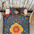thumbnail image 3 of Pioneer Flower Duvet Cover and Pillowcase Set for Single Bedding, Bedroom Accessories for Kids Teens, 3 of 5