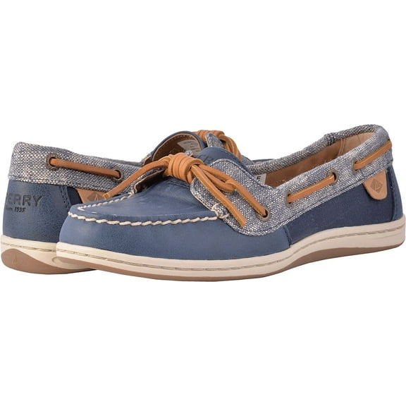 Sperry Women's Barrelfish Heavy Linen Navy Oxford