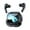 Black*5cm, variant on Elegant Bluetooth Headset | with Battery Powered LED Light LCD Display | featuring earphones ear | Fine Design and Functionality White Durable Build Worth Having