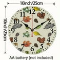 thumbnail image 3 of Squirrels Birds Rabbits Wall Clock Wall Decor for Linving Room, Silent Mechanical Movement for Decorating Living Rooms, Kitchens, Dorms, Gifts, 3 of 8