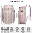 thumbnail image 3 of Travel Cooler Bag - Boho Bohemia Pioneer Flower Geometric Line Art Camping Beer Cooler Backpack with Bottle Opener- Waterproof Insulated Picnic Backpacks - Cooler Bag for Beach, 3 of 6