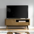 thumbnail image 3 of Mopio Brooklyn Mid-Century Modern 47" TV Stand for TVs up to 50", Waveform Panel, Sturdy Legs (Walnut), 3 of 8
