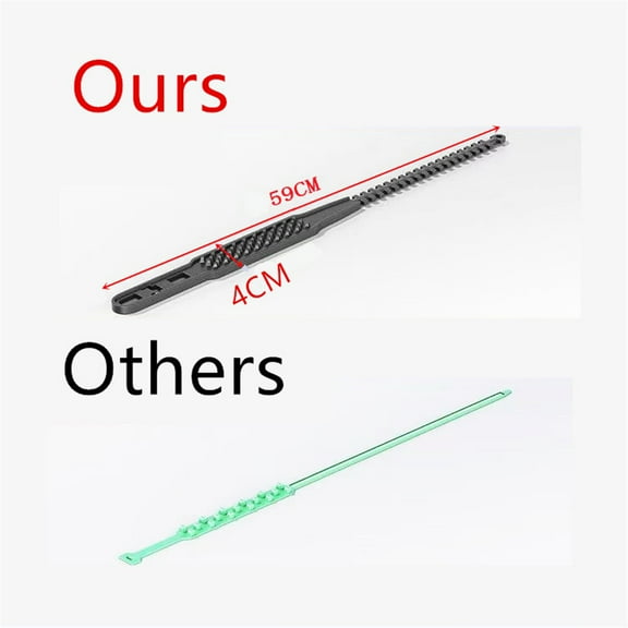 Yassdwbn 4Pcs Winter Tire Anti-skid Snow Chain Black For Motorcycle Bike Non-slip Chains