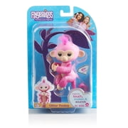 Fingerlings Glitter Monkey- Rose (Pink Glitter) - Interactive Baby Pet - By WowWee