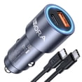 thumbnail image 1 of Cargador Automóvil Carga Turbo QC 3.0 Dual USB y Tipo C 1Hora, 1 of 3