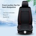 thumbnail image 7 of Air Suction Cooling Car Seat Cover Front Seat, 12V Circulation Ventilation Cooling Car Seat Cushion, Summer Cooling Seat Cushion Suitable for Car SUV Truck Universal Style, Classic Black, 7 of 7