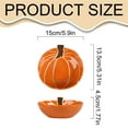 thumbnail image 3 of ​​XIANXIAN Ceramic Pumpkin Candy Bowl Halloween Shaped Snack Serving Dish French Onion Soup Bowl Themed Decor for Festive Gatherings and Seasonal Entertaining​​, 3 of 9