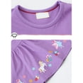 thumbnail image 4 of Emy Dola 2-7T Toddler Girls Cotton Dress Short Sleeve Cartoon Graphic A-Line Dresses for Little Kids - 1Pcs Fairy Princess, 4 of 6