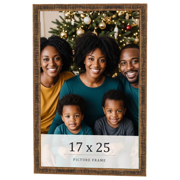 17x25 Frame Gold Kingsley Distressed Solid Wood Picture Frame Width 0.75 Inches | Interior Frame