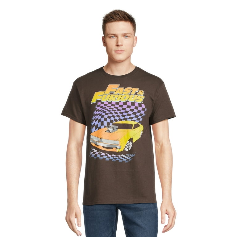 Fast and The Furious Fast and Furious Mens and Big Mens Graphic Tees 2 Pack Sizes S 3xl Men s Size Large Brown