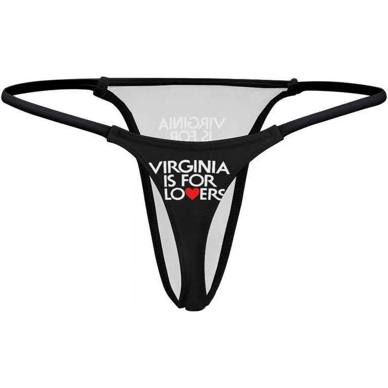 Virginia is for Lovers Women's Panties G-Strings Thong Sexy T Back