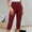 Red, variant on Women's Solid Color Casual Capri Leggings Lightweight and Breathable 7/8 Length Pants for Summer Comfort Women Pants Casual Boot Cut Business Casual Pants for Women Long up Pants for Women Work