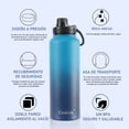 thumbnail image 2 of Termo Credrink 32 OZ de Acero Inoxidable con Aislamiento al Vacío - Azul Degradado, 2 of 10