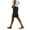 Black, variant on Womens Half Shorts Pants Solid Color Elastic Waist Sports Casual Pants With Side Pockets Olive Green