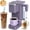 Purple, variant on Single Serve Coffee Maker with Built-in Detachable Milk Frother, Iced and Hot Coffee Machine for K Cup & Grounds, 40oz Removable Water Reservoir, 6 Cup Sizes, Fits 7.3" Travel Mug, Black