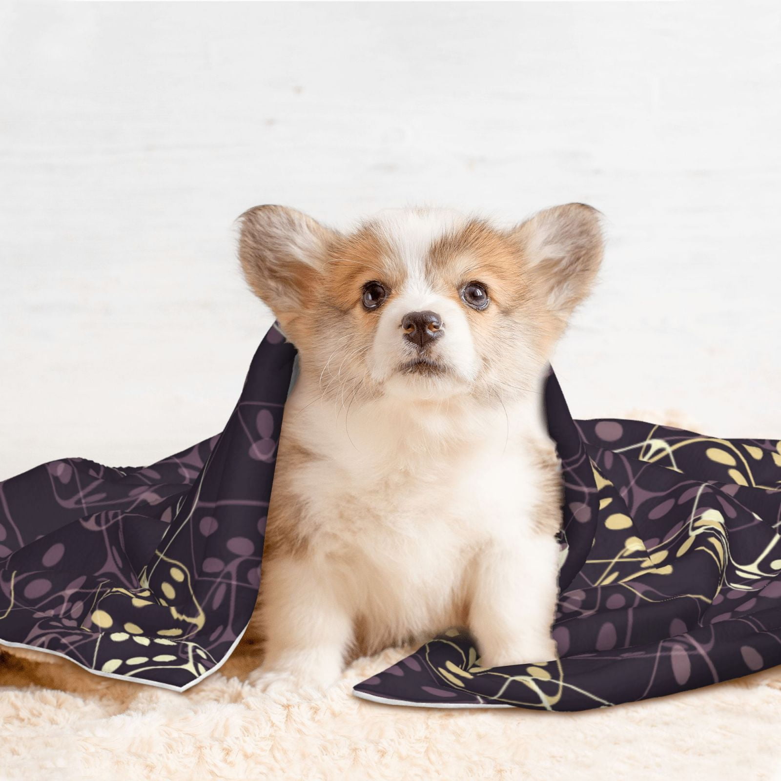 Naloa Dice Dog Blanket, 3 Sizes Cat Blanket for Indoor Cats Large Medium Small Dog Gifts-Large