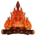 thumbnail image 1 of TheFound 3D Flame Decorative Cardboard Artificial Bonfire Coated Paper, 1 of 5