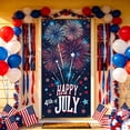 thumbnail image 1 of Linnome Independence Day Door Cover Hanging Cloth Background Cloth for Anniversary Celebration 70.9x35.4 Inch Multicolor#03, 1 of 6