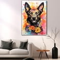 thumbnail image 5 of Thuan Belgian Laekenois Dog Flower Art Print Canvas, Wall art Painting Decor, Puppy Pop Art Home Decor Artwork For Bedroom Living Room Bathroom Decor, Puppies Colorful Photo, 5 of 6