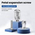 thumbnail image 4 of 20 Pcs Jack Nuts Car Metal Screw Petal Nuts with Screw for Hollow Wall Iron Skin, 4 of 5