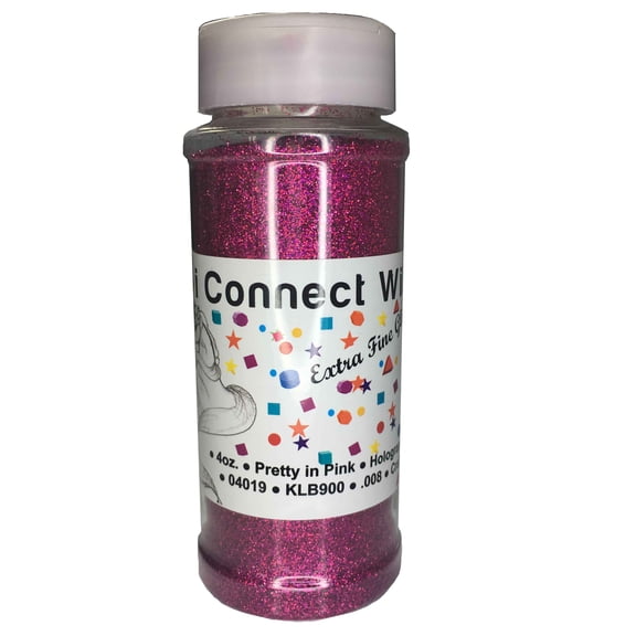 iConnectWith Glitter - Pretty in Pink Extra Fine Glitter, Fuchsia Glitter