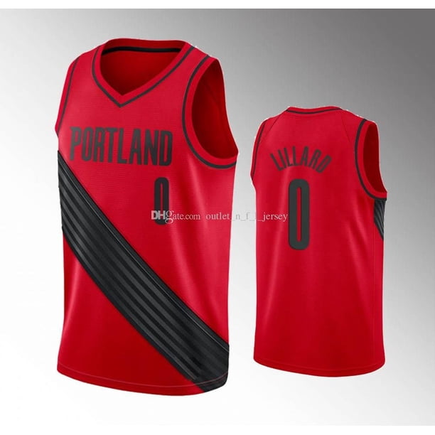 Fanatics Portland Trail Blazers Damian Lillard #0 Red Jersey