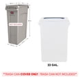 thumbnail image 5 of YOUR CHAIR COVERS - 23 Gallon Spandex Slim Jim Narrow Trash Can Cover - White (Cover ONLY, Trash CAN NOT Included), 5 of 6