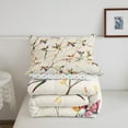 thumbnail image 4 of Erosebridal Hummingbird Bedding Full Comforter Set, Botanical Leaves Down Comforter, Lightweight, 4 of 6