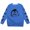 Blue, variant on Girls Halloween Cat Pumpkin Printed Pullover Hoodie Soft Loose Fit Crewneck Sweatshirt Cozy Fall Winter Outwear