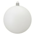 thumbnail image 3 of Northlight 12ct Shatterproof Matte Christmas Ball Ornament Set 4" - White, 3 of 4
