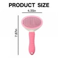 thumbnail image 2 of ACDANC Cat Brush,Self Cleaning Deshedding Dog Brush,Metal Needle Comb Cat Brush for Shedding,Pink, 2 of 6