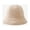 Khaki, variant on Winter Cute Japanese Pure-Color Down Round-Topped Fisherman Hat With Warm Basin Hat Small Round Hat