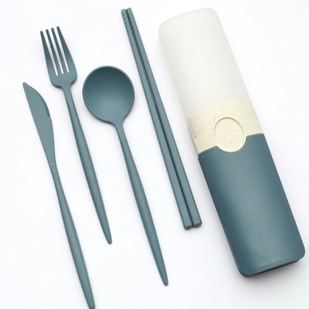 

Wheat Straw Tableware Set Knife Fork Spoon Chopstick Kitchen Accessories