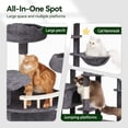 thumbnail image 4 of Árbol para Gatos Meecal Gigante de 216 cm para Gatos Grandes con Poste para Rascar, 4 of 7