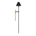 thumbnail image 6 of Trade Winds Heather 1-Light Wall Sconce in Black with Natural Brass Accents, 6 of 7