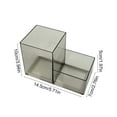 thumbnail image 3 of kkbbma under $5 Pen Holder for Desk, Clear Acrylic Pencil Holder for Desk, Marker Holder with 2 Compartments, Pencil Organizer for Home, Office, Classroom, Bathroom, 3 of 6