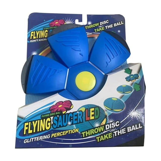 Balle Magique, Meta-Balle Magique Rebondissante, Double Forme Librement Commutable, la Balle Magique avec 6 Lumières Convenant à une Utilisation Intérieure et Extérieure - Bleu Foncé