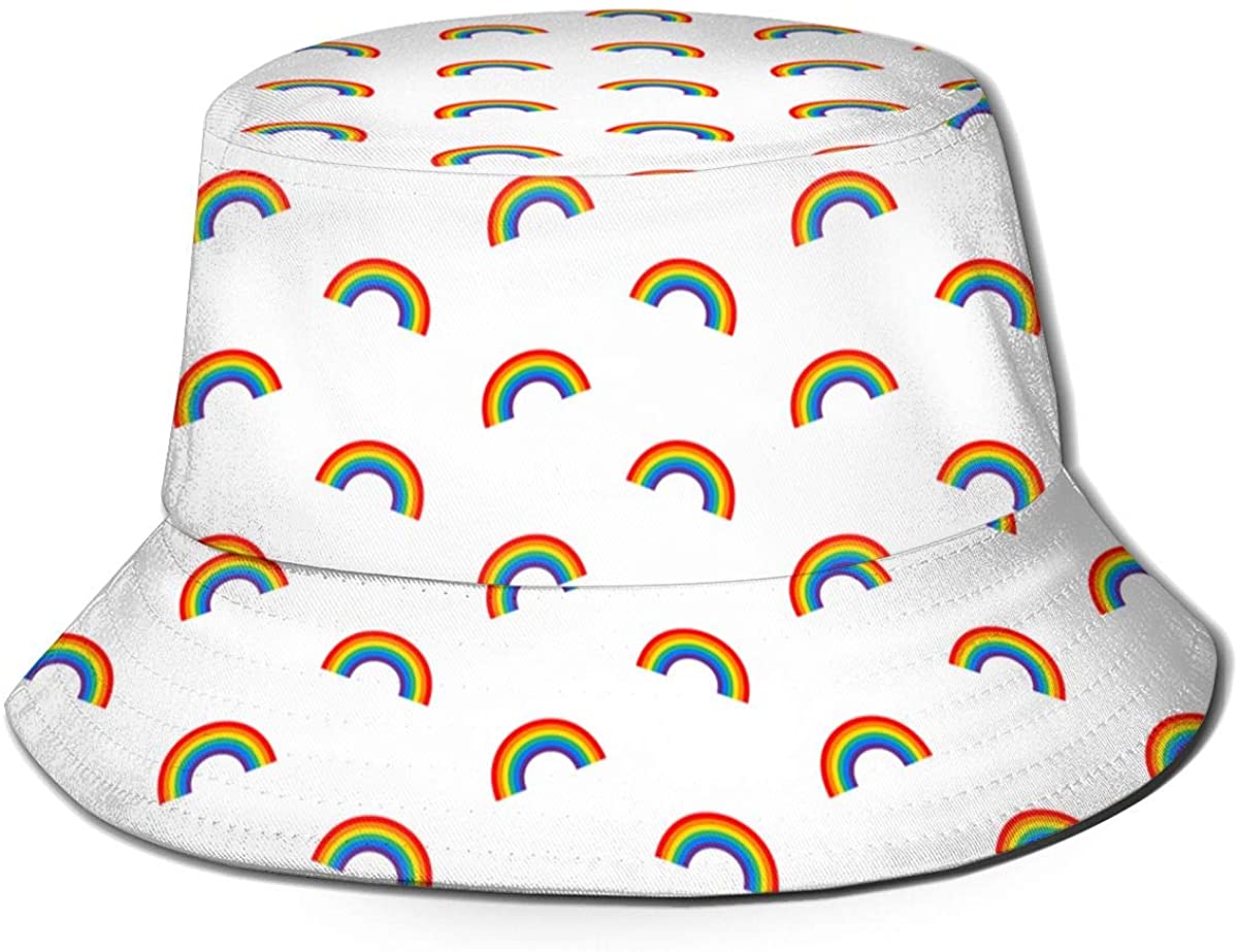Rainbow Pattern Unisex Bucket Hat 