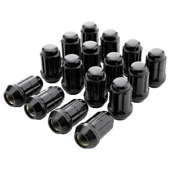 Gorilla Automotive 4Lug 3/8 SPLINE WIK W/VALVES BLK GOR SD Spline Lug Nut Install Kit, K4CS-00038BGR