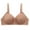 Khaki, variant on Darzheoy Wire-Free Bra for Women Solid Color Fashion Bowknot Comfortable Hollow Out Bra Underwear No Rims High Support Bras for Women 38/85C