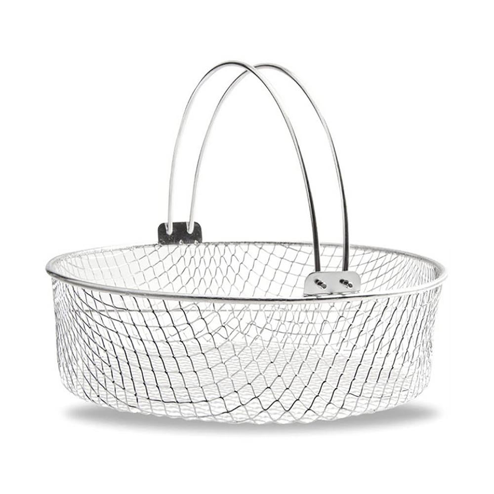IMSHIE Air Fryer Basket Steamer Basket 304 Stainless Steel Mesh Basket