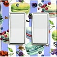 thumbnail image 1 of Metal Light Switch Plate Cover Macaron Fruits and Spices French Desserts CAK023, 1 of 13