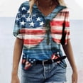 thumbnail image 2 of Blusa de manga corta con cuello en V para mujer, informal, sexy, a la moda, de verano Pompotops hkajfhjk470161, 2 of 5