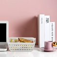 thumbnail image 4 of White Mini Plastic Storage Basket Tray, Pack of 12, 4 of 7