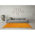thumbnail image 3 of Ahgly Company Indoor Square Abstract Yellow Contemporary Area Rugs, 3' Square, 3 of 4
