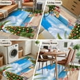 thumbnail image 5 of Hallway Runner Rugs 2.7x5 Ft, Blue Coastal Christmas Non Slip Area Rugs for Kitchen Bedroom Entryway, Xmas Tree Santa Summer Beach Washable Carpet Runner Rug Floor Mats for Bedroom Home Decor, 5 of 9
