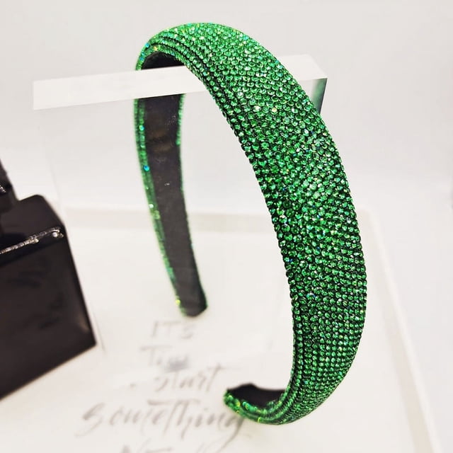 Diadema estilo diadema con diamantes de imitación todo incluido, diadema simple con borde ancho y diamantes, diadema dentada antideslizante, accesorios para el cabello