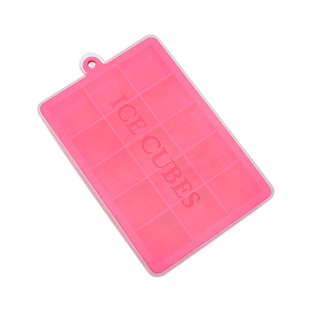 Naiovety Moldes para bandejas de cubitos de hielo con tapa, bandejas de crema cuadradas reutilizables de silicona, moldes extraíbles lavables Cocina y Comedor